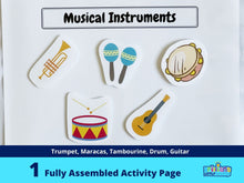 Load image into Gallery viewer, Musical instruments matching activity

