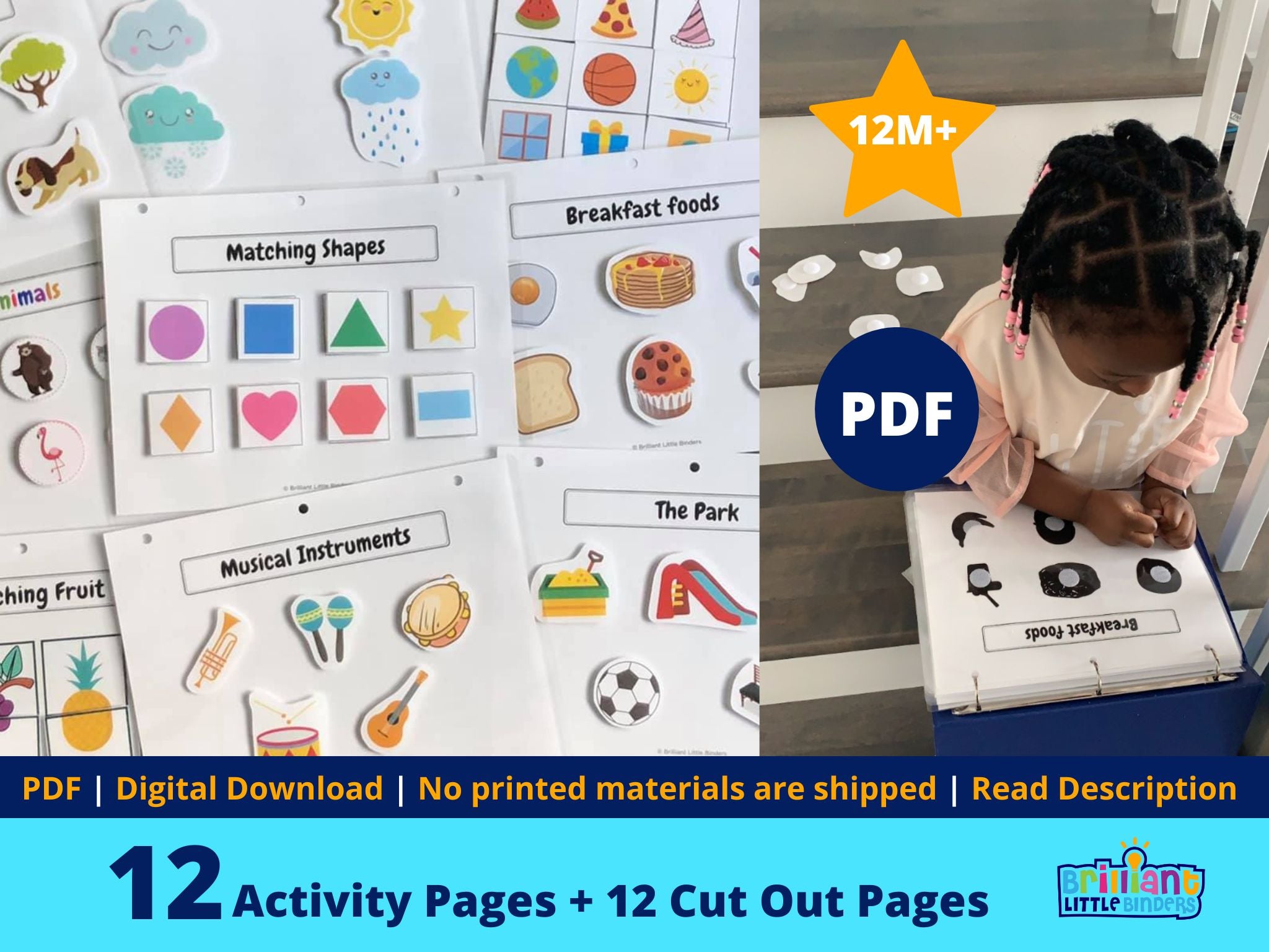 Toddler Busy Bookpreschool Curriculumlearning Binder Book 